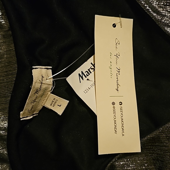 Woman's Large Metallic Slim Dress by See You Monday - Picture 4 of 4